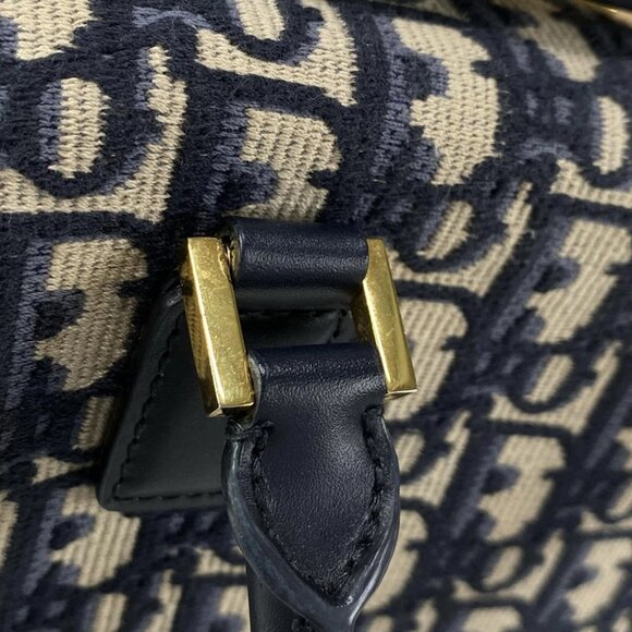 DIOR/ChristianDior Small Boston Bag M8671UZAX_M928 Blue Jacquard - Handbag - Picture 7 of 14